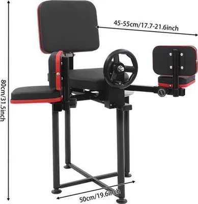 Produktbild von Beenstrecker-Spaltmaschine - Schwarz - 150 kg Tragfähigkeit - Verstellbar - Stahl und Polyurethan- Für den Heimgebrauch und das Fitnessstudio