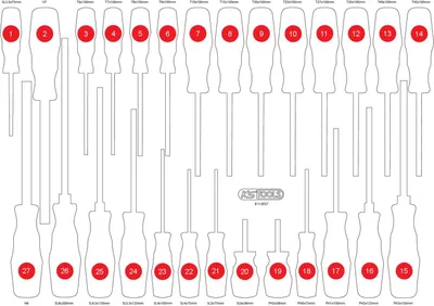 Obrázok produktu pre KS TOOLS Prázdna penová vložka pre 811.0027 ( 811.0027-97 )