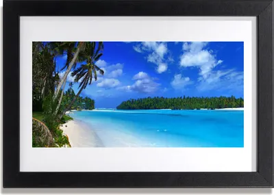 Produktbild von Bild 30x20 MDF-Rahmen Wandkunst Palm Beach Sea