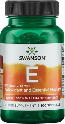 Immagine prodotto di Vitamina E - Naturale 400 UI 100 capsule morbide Swanson Health Products