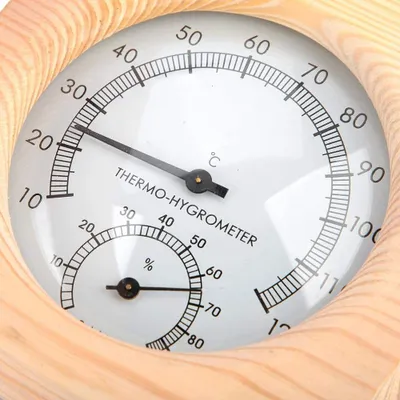 Produktbild von Sauna Hygrothermograph Thermometer Hygrometer Sauna Raum Zubehör für Häuser Büros Werkstatt Schulen Märkte Lager