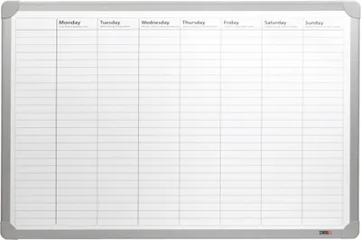 Immagine prodotto di DESQ 4121 Agenda settimanale - Magnetica - Struttura in alluminio - 60 x 90 cm