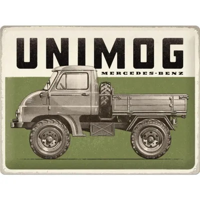 Zdjęcie produktu dla Plakat 30X40 Mercedes Unimog Vinta
