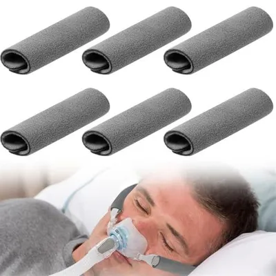 Produktbild von CPAP Gurtbezüge 12Stück CPAP Gesichtspads CPAP Gesichtspolster CPAP Gurt Komfort Pads CPAP Gesichtspad CPAP Zubehör für Verringerung von Wange Rote Flecken und Einbuchtungen