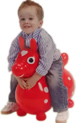 Produktbild von gymnic|Jakob Jakobs 4019960 - Hüpfpferd Rody, rot, ca. 54 cm, ab 3 Jahren