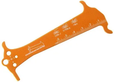 Produktbild von Fahrradketten Sollbruchdecker - Aluminiumlegierung - Handlich - Kettenverschleissmesser - Kettenschadenmesser - Einfache Pflege