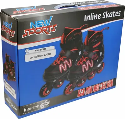 Immagine prodotto di New Sports nero/rosso ABEC 7, taglia 35-38 Altri