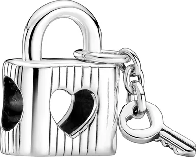 Produktbild von Pandora Charm "Vorhängeschloss mit Herzschlüssel" Silber, 790095C01