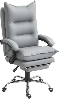 Produktbild von Famanu Ergonomischer Bürostuhl mit Verstellbarer Rückenlehne und Fußstütze - Komfortabel und Unterstützend für Zuhause und Büro