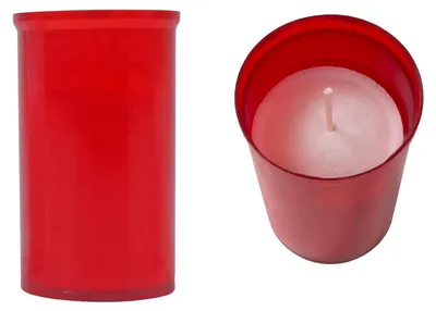 Produktbild von Grabkerze rot Tagebrenner Grablicht Trauerkerze Grableuchte Grabschmuck