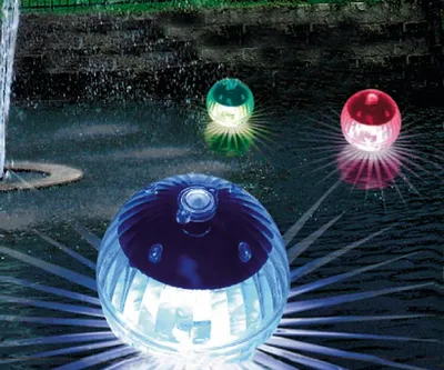 Image de Lampe sphérique flottante à LED, lot de 4
