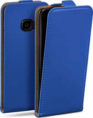 Produktbild von moex® Flip Case kompatibel mit Samsung Galaxy Xcover 4 - Hülle mit 360 Grad Schutz, Blau