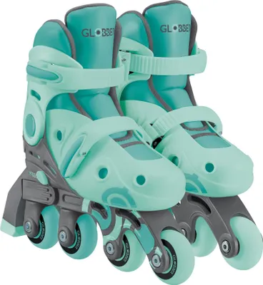 Image de GLOBBER LEARNING SKATES 2in1 - patins inline et quad enfants, ajustable taille 26-29, ABEC 9, taille des roues 48x24 mm, menthe