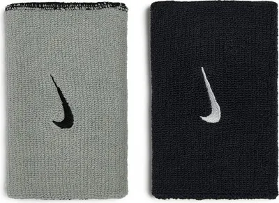 Zdjęcie produktu dla Nike doppelweite handgelenkbänder 2-pack black-base grey black/grey