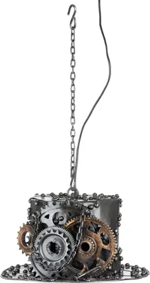 Zdjęcie produktu dla Casablanca Hängeleuchte, "Steampunk Hat", Hutmotiv, Metall, silberfarben, , L. 33 cm, B. 33 cm, H. 20 cm 68069