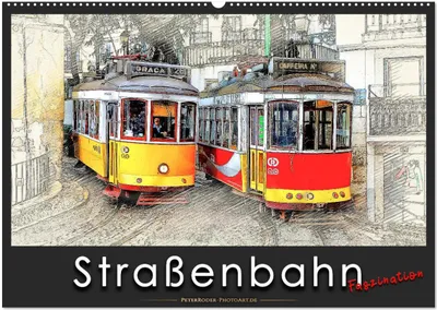 Produktbild von Straßenbahn Faszination (Wandkalender 2025 DIN A2 quer), CALVENDO Monatskalender