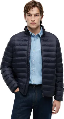 Produktbild von Tommy Hilfiger Herren Steppjacke Verstaubar aus Nylon, Blau (Desert Sky), XXXL