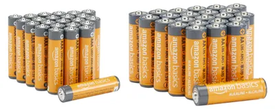 Image de Piles alcalines haute performance Amazon Basics, AA et AAA, lot économique, 24 piles AA et 24 piles AAA, 1,5 V, durée de conservation de 10 ans, 48 piles au total