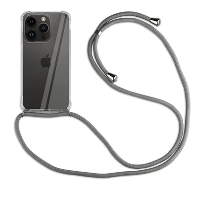 Produktbild von betterfon Handykette für Apple iPhone 14 Pro Handyhülle mit Band Hülle Kordel Grau