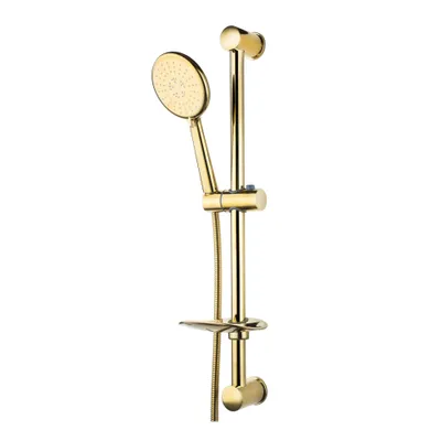 Produktbild von Aloni Duschstange mit Handbrause rund Gold