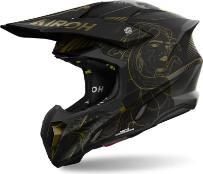 Image de Airoh Twist 3 Titan casque de motocross, noir/bronze, M (57/58)