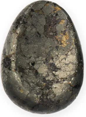 Produktbild von NKlaus Daumenstein Pyrit Edelstein 5x3,5cm Heilstein Handschmeichler Energiebalance 14889