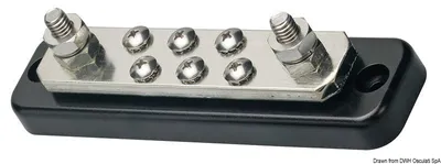 Productafbeelding van Busbar-aansluitplaat, elektrisch, 2 x 8 mm - Osculati 14.207.18