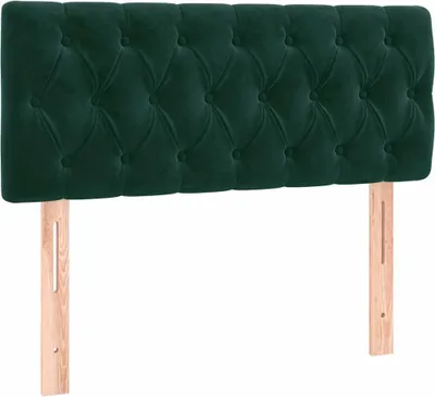 Produktbild von vidaXL Kopfteil Dunkelgrün 100x7x78/88 cm Samt