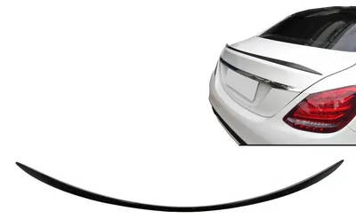 Produktbild von Kofferraumspoiler für Mercedes C-Klasse W205 Limousine 2014-2020 Glänzend schwarz.