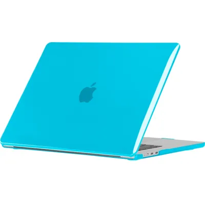 Produktbild von Mobigear Glossy MacBook Air 15 Zoll (2023-2026) Hardcase Hülle MacBook Case - Blau - Model A2941 / A3114 / A3241 / A3448