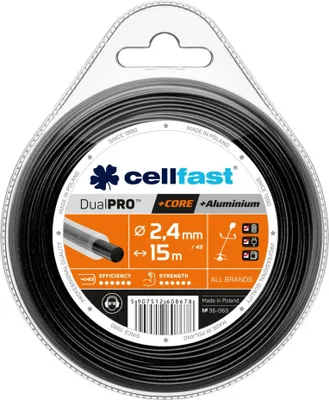 Zdjęcie produktu dla Lina Cellfast do kosiarek z rdzeniem Dual PRO™ i cząstkami aluminium - profil okrągły 2,4 mm 15 m
