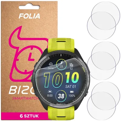 Produktbild von 6x Schutzfolie für den Bildschirm für Garmin Forerunner 965, Bizon Watch HydroFlex