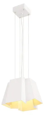LED-Hängeleuchte Soberbia, 26 W, weiß, dimmbar, 31x31x23 cm