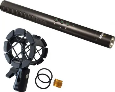 Produktbild von Rode NTG-4+ Richtmikrofon mit Mikrofon-Halterung