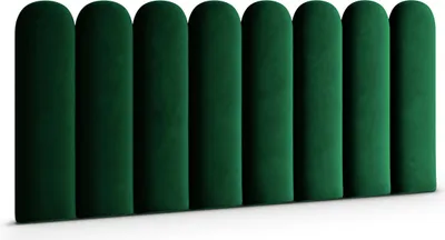 Immagine prodotto di Pannello imbottito ovale WALL UPHOLSTER cuscino da parete testata letto pannello da parete Magic Velvet verde bottiglia 30 cm x 60 cm