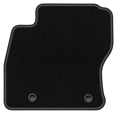 Obrázek produktu pro Velurový kobereček řidiče pro: Ford Focus MK2 2006-2010 (kabriolet) – 1 ks, černý, na míru – Wielganizator BASIC