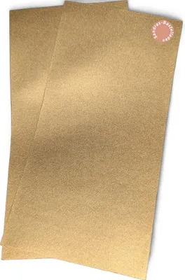 Produktbild von Sandras-Bastelladen - Metallic - Kerzen Verzierwachsplatten 2er Set - 200 x 100 x 0,5mm Dukatengold