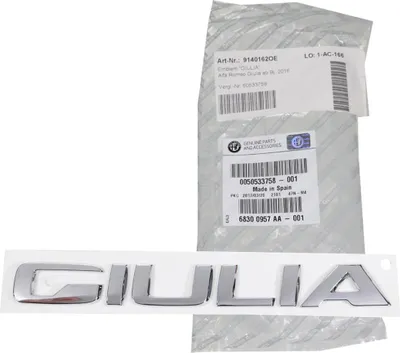 Produktbild von Original Alfa Romeo Emblem Schriftzug Logo Heckklappe Giulia ab 2016 50533758