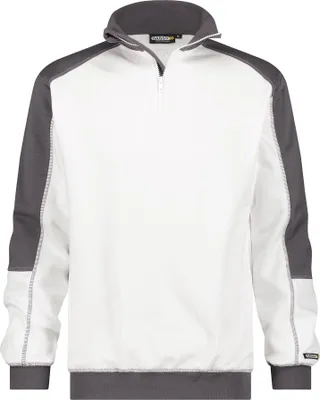 Produktbild von DASSY Sweatshirt FELIX Pullover Gr. XS weiß/grau