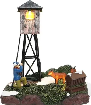 Productafbeelding van Wildlife Observation with LED Polyresin 19cm Santaville
