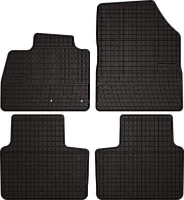 Image de Tapis de sol voiture en caoutchouc pour Renault Scenic IV (2016-2022, monospace) Noir, lot de 4 pièces, fixations