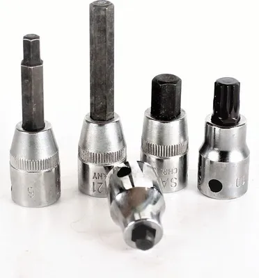Immagine prodotto di SALTUS Set di bussole esagonali 3/8" 5 pezzi 6-10 mm 5221 Dado esagonale a bussola