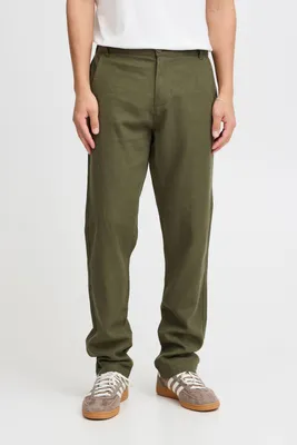 Produktbild von Blend BHPants Herren Hose aus Leinenmix Stoffhose Chino mit Gürtelschlaufen Eingrifftaschen regular fit