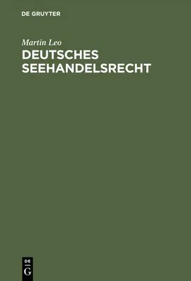 Produktbild von Deutsches Seehandelsrecht
