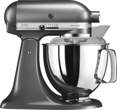 Produktbild von Kitchenaid 5KSM175PSEMS 4,8 L Artisan Küchenmaschine Medallion Silber