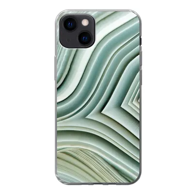 Produktbild von MuchoWow® Handyhülle Schutzhülle Hülle für iPhone 13 Naturstein - Abstrakt - Grau Silikon Softcase Handy Hülle - Karteninhaber