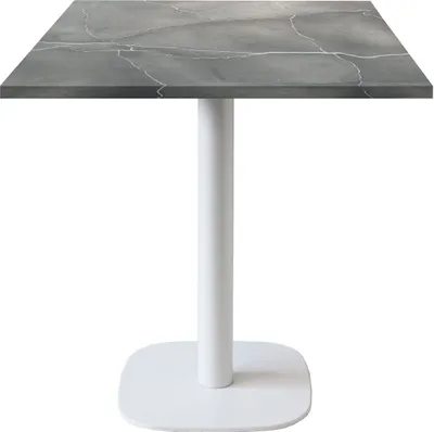 Produktbild von Tisch 70 x 70 cm – rundes Modell mit weiß-blauem Mondbein