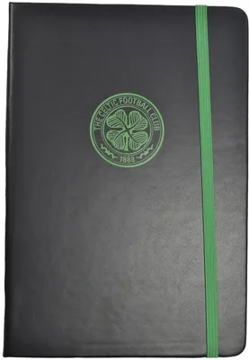 Immagine prodotto di Celtic FC - Taccuino "Premium", stemma, A5 BS4540 (Taglia unica) (Nero/Verde)