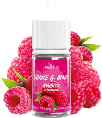 Produktbild von Belissia Shake and Make Himbeere Refill - 30 ml hochdosiertes Lebensmittelaroma - zum Nachfüllen - Für Backen, Speisen, Getränke, Shakes, DIY uvm