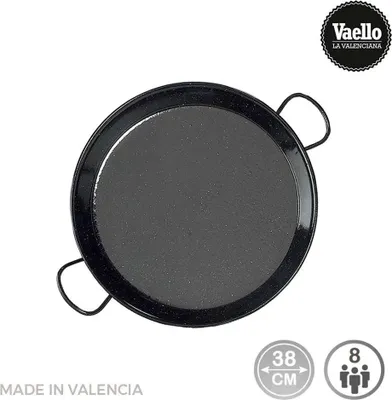 Immagine prodotto di Padella Vaello tradizionale in acciaio smaltato 8 persone (Ø 38 cm)